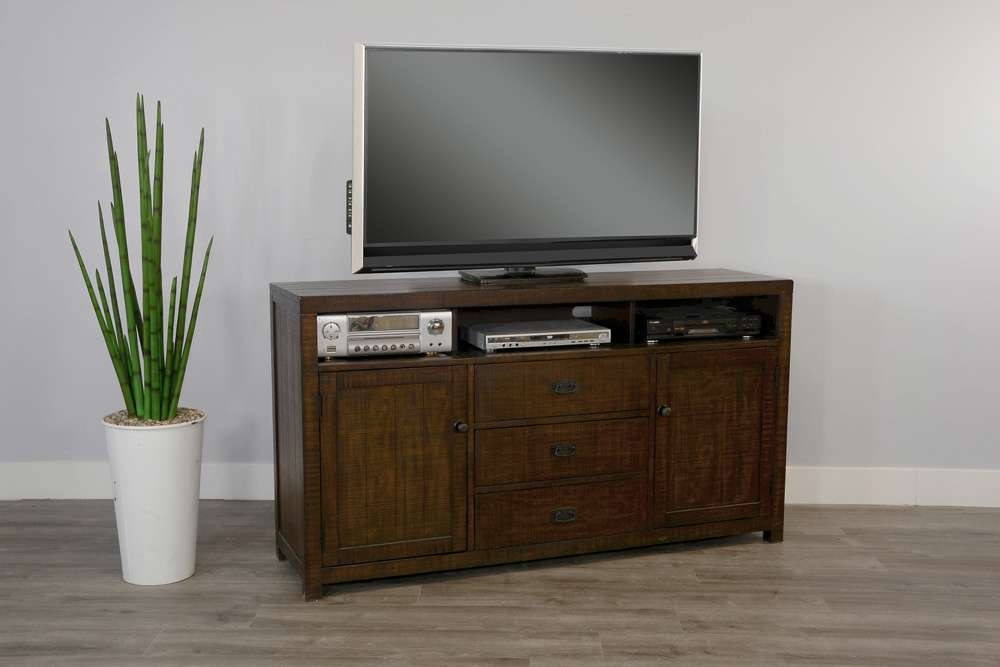Sunny Designs - Homestead -   66in TV Console - 3563TL-66 veiw 3