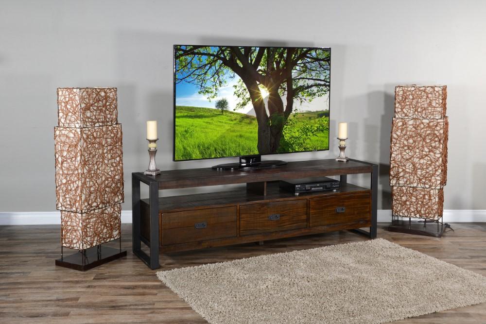 Sunny Designs - Homestead 78in TV Console in Tobacco Leaf - 3568TL2-78 veiw 4