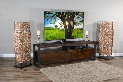 Sunny Designs - Homestead 78in TV Console in Tobacco Leaf - 3568TL2-78 veiw 4