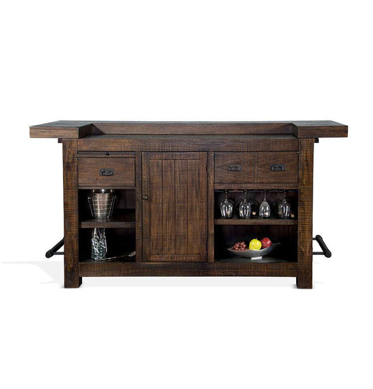 Sunny Designs - Homestead -  80in Traditional Wood Home Bar - 1963TL2 veiw 1