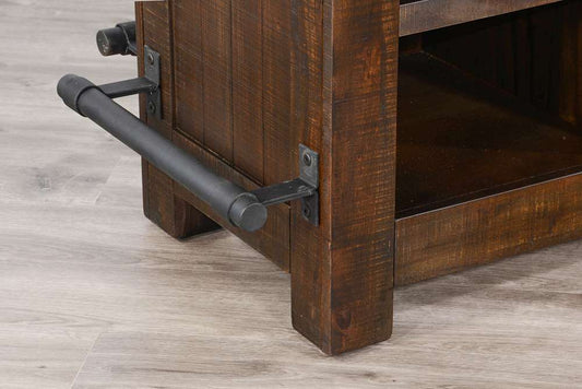 Sunny Designs - Homestead -  80in Traditional Wood Home Bar - 1963TL2 veiw 2