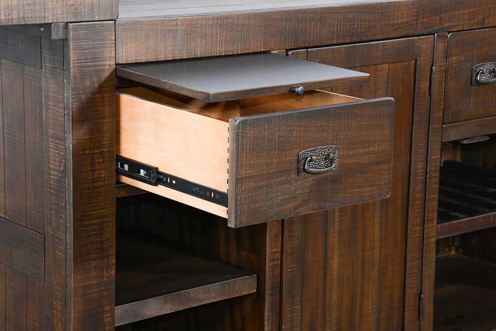 Sunny Designs - Homestead -  80in Traditional Wood Home Bar - 1963TL2 veiw 6