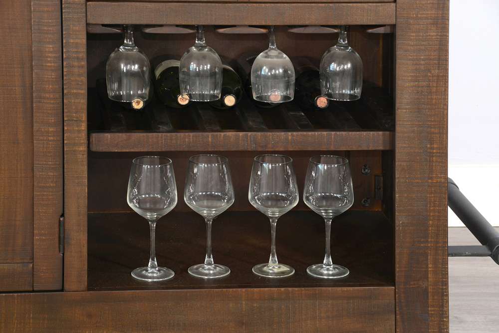 Sunny Designs - Homestead -  80in Traditional Wood Home Bar - 1963TL2 veiw 7