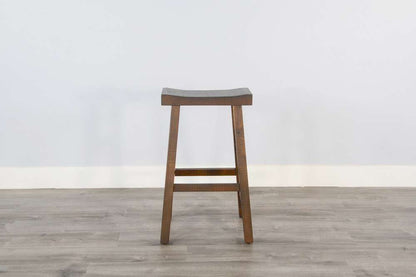 Sunny Designs - Homestead -  Bar Saddle Seat Stool, Wood Seat (Set of 2) - 1768TL-30 veiw 2