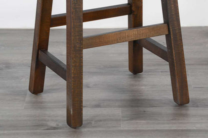 Sunny Designs - Homestead -  Bar Saddle Seat Stool, Wood Seat (Set of 2) - 1768TL-30 veiw 3