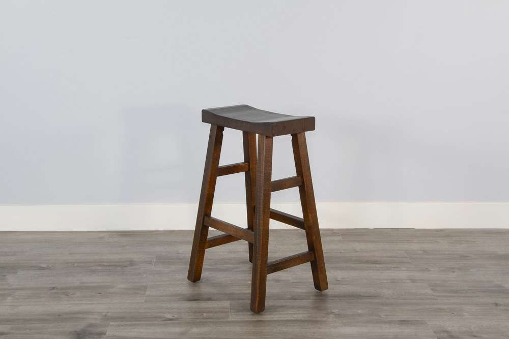 Sunny Designs - Homestead -  Bar Saddle Seat Stool, Wood Seat (Set of 2) - 1768TL-30 veiw 4