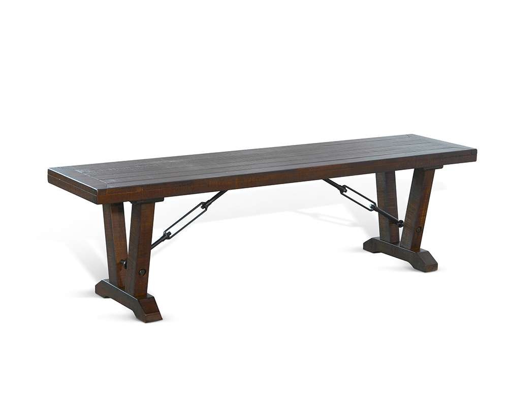 Sunny Designs - Homestead -  Bench with Turnbuckles - 1668TL veiw 1