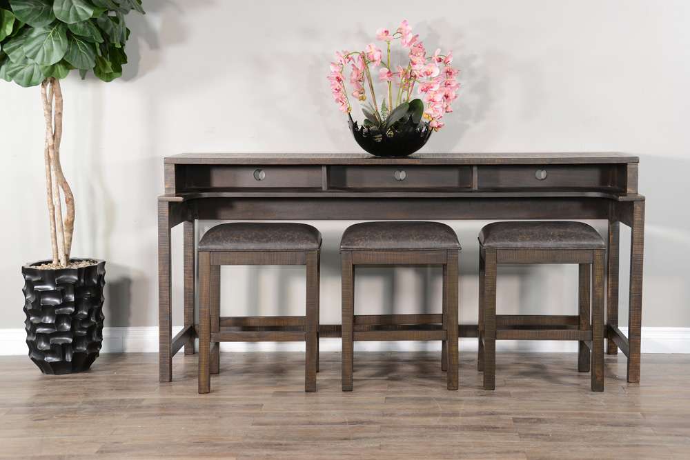 Sunny Designs - Homestead -  Console Table with USB Power Pack - 2050TL-CT veiw 2