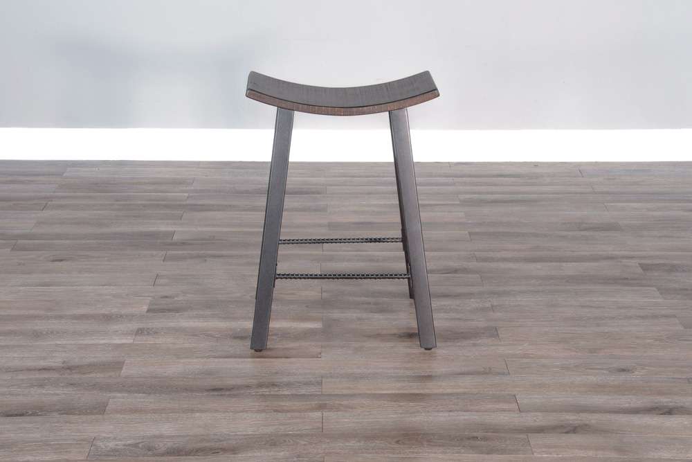 Sunny Designs - Homestead -  Counter Metal Saddle Stool (Set of 2) - 1659TL-24 veiw 5