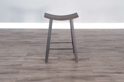 Sunny Designs - Homestead -  Counter Metal Saddle Stool (Set of 2) - 1659TL-24 veiw 5