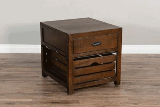 Sunny Designs - Homestead End Table - Dark Brown - 3266TL-E veiw 1