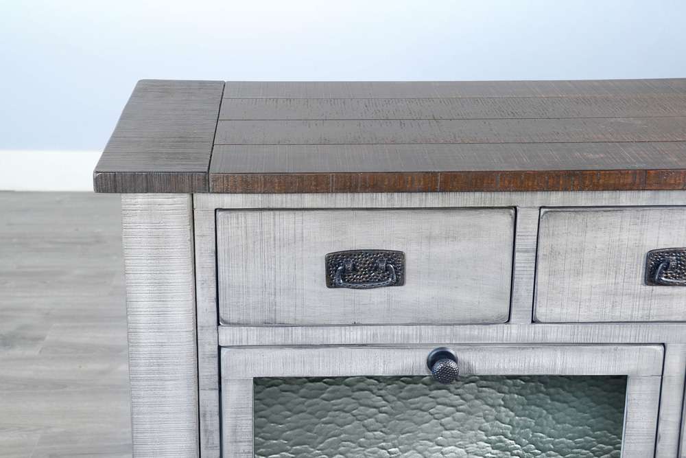 Sunny Designs - Homestead Hills -  Homestead Hills Alpine Grey Wood Server - 1954TA veiw 3