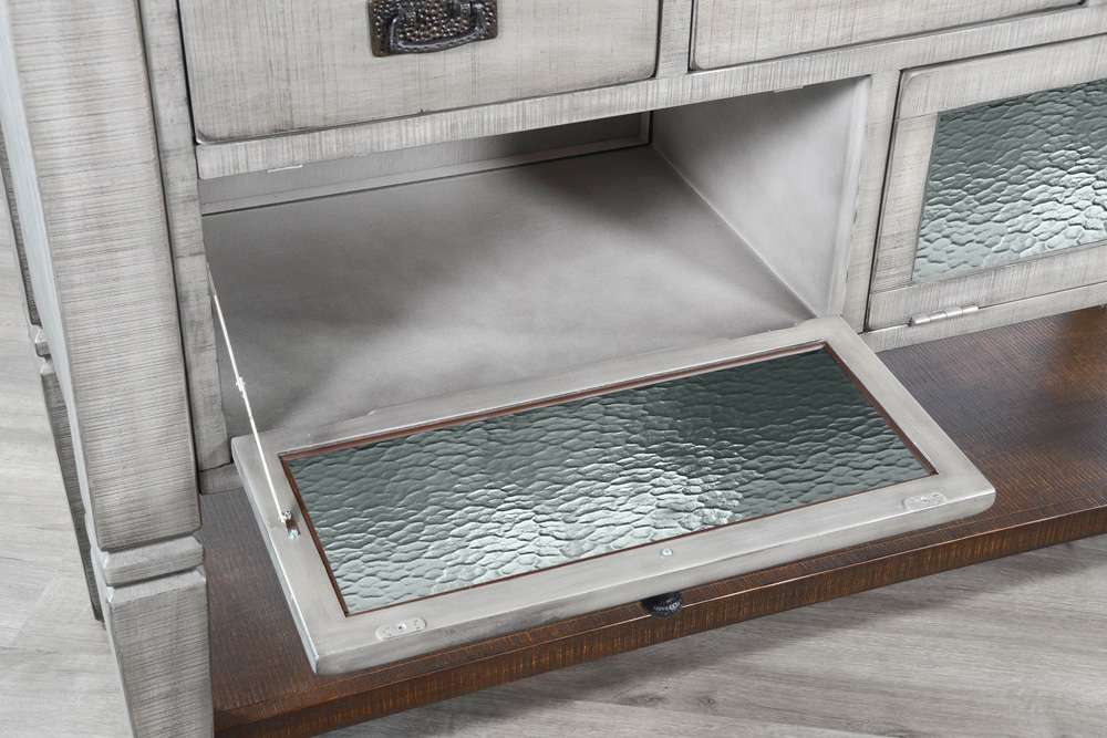 Sunny Designs - Homestead Hills -  Homestead Hills Alpine Grey Wood Server - 1954TA veiw 4