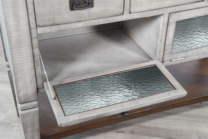 Sunny Designs - Homestead Hills -  Homestead Hills Alpine Grey Wood Server - 1954TA veiw 4