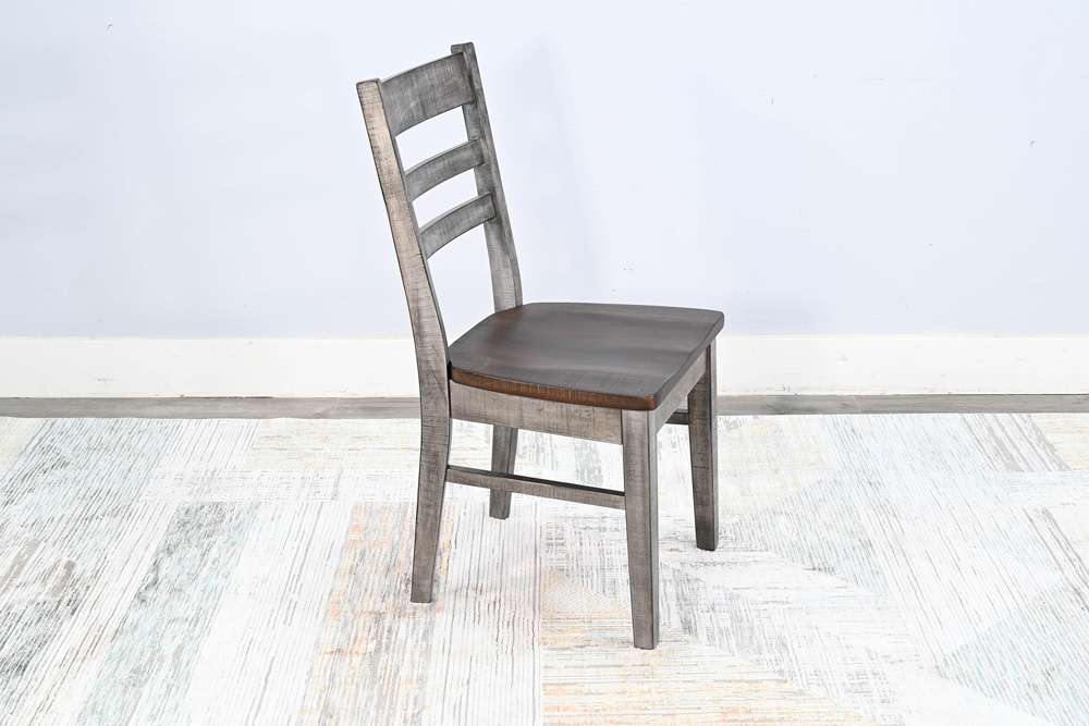 Sunny Designs - Homestead Hills -  Ladderback Chair, Wood Seat (Set of 2) - 1616TA veiw 4