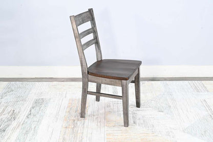 Sunny Designs - Homestead Hills -  Ladderback Chair, Wood Seat (Set of 2) - 1616TA veiw 4