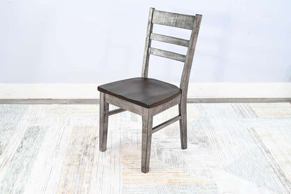 Sunny Designs - Homestead Hills -  Ladderback Chair, Wood Seat (Set of 2) - 1616TA veiw 5