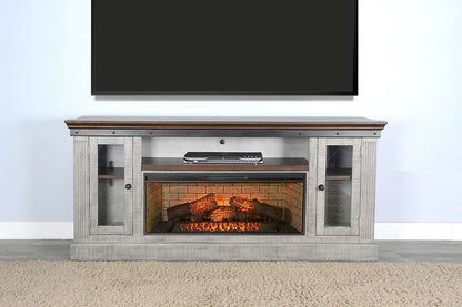 Sunny Designs - Homestead Hills -  Media Console with Fireplace - 3649TA-CF veiw 1
