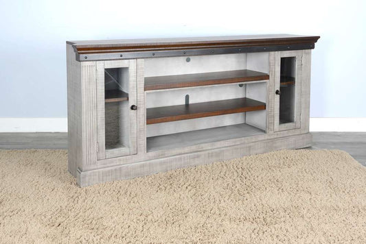 Sunny Designs - Homestead Hills -  Media Console with Fireplace - 3649TA-CF veiw 2