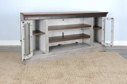 Sunny Designs - Homestead Hills -  Media Console with Fireplace - 3649TA-CF veiw 3