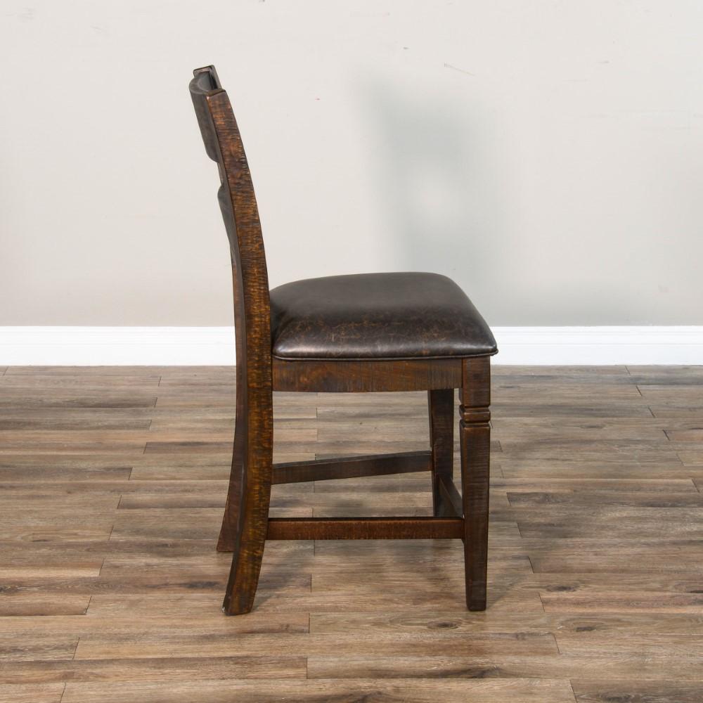 Sunny Designs - Homestead Ladderback Barstool in Dark Brown (Set of 2) - 1429TL2-24 veiw 3