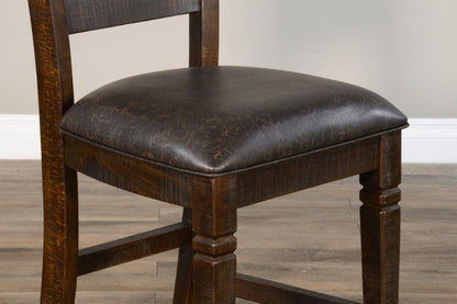 Sunny Designs - Homestead Ladderback Barstool in Dark Brown (Set of 2) - 1429TL2-24 veiw 4