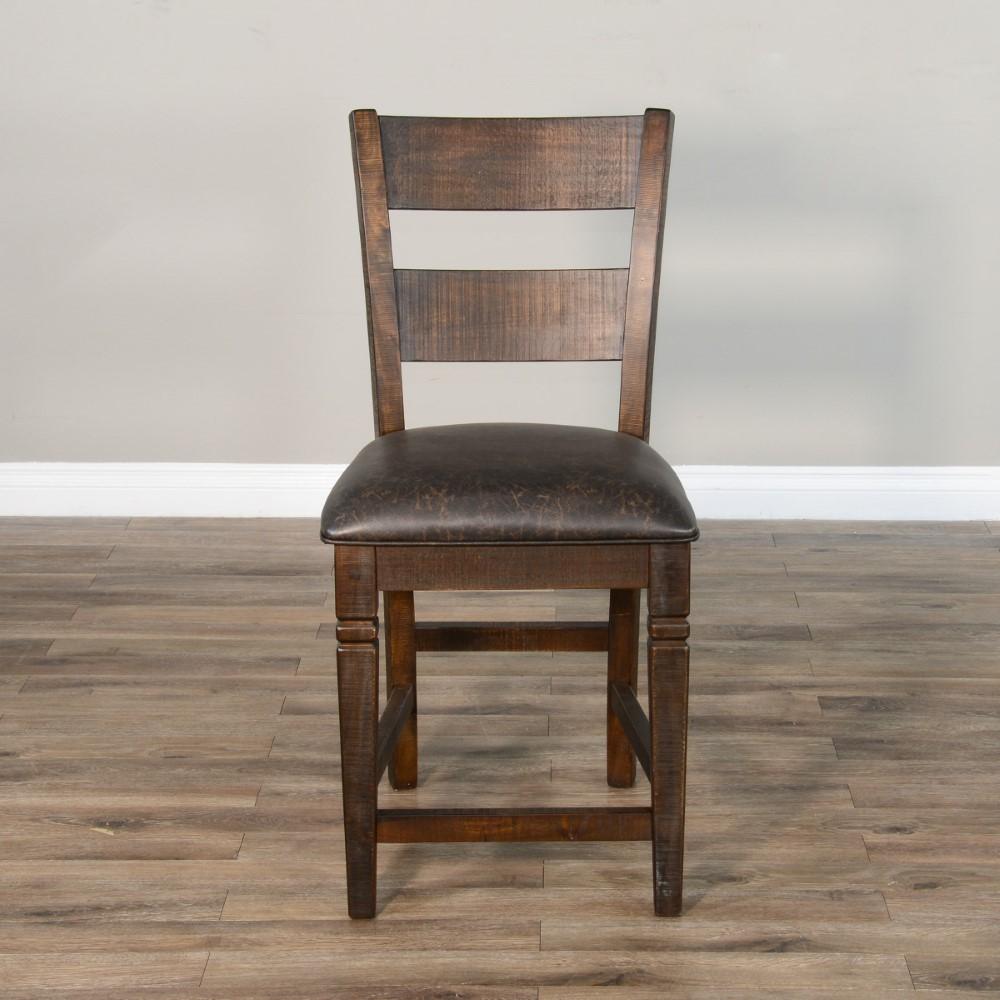 Sunny Designs - Homestead Ladderback Barstool in Dark Brown (Set of 2) - 1429TL2-24 veiw 5