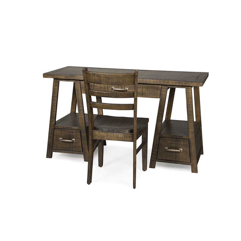 Sunny Designs - Homestead Ladderback Chair in Dark Brown (Set of 2) - 1616TL veiw 3