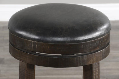 Sunny Designs - Homestead Metroflex 24 inH Stool in Dark Brown (Set of 2) - 1624TL2-24 veiw 2
