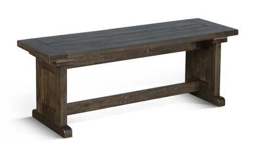 Sunny Designs - Homestead Nook Side Bench Only in Dark Brown - 0113TL-SB veiw 1