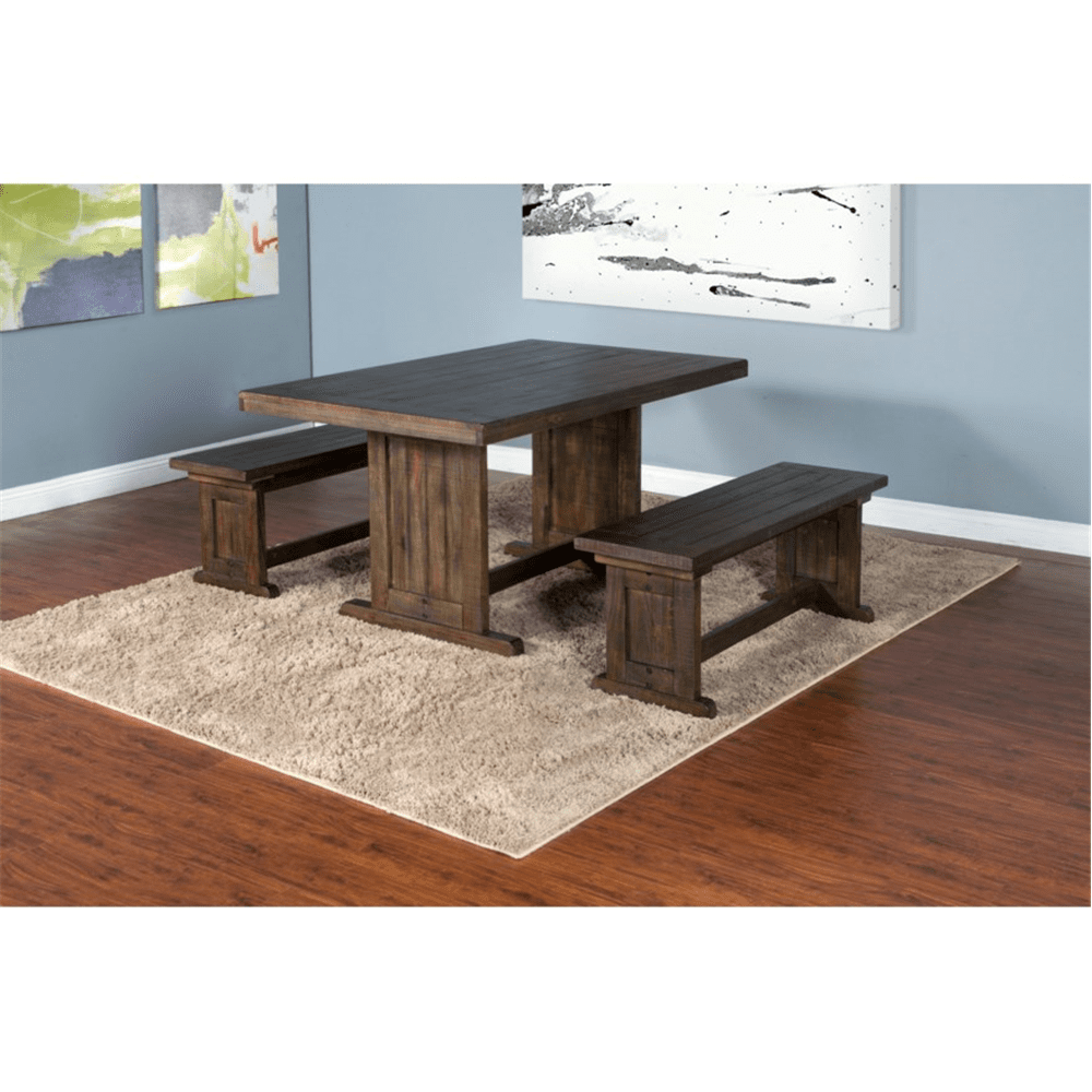 Sunny Designs - Homestead Nook Side Bench Only in Dark Brown - 0113TL-SB veiw 7