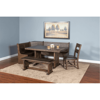 Sunny Designs - Homestead Nook Side Bench Only in Dark Brown - 0113TL-SB veiw 8