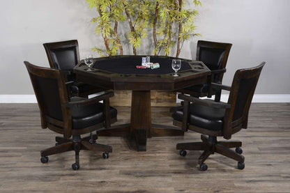 Sunny Designs - Homestead -  Reversible Game and Dining Poker Table - 1033TL2 veiw 3