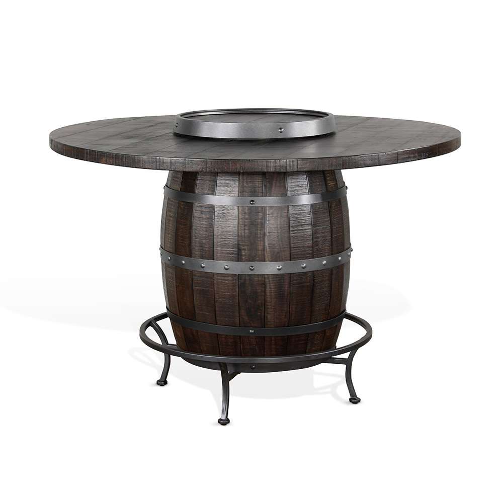 Sunny Designs - Homestead -  Round Pub Table with Wine Barrel Base - 1038TL2 veiw 1