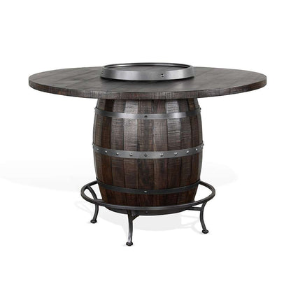 Sunny Designs - Homestead -  Round Pub Table with Wine Barrel Base - 1038TL2 veiw 1