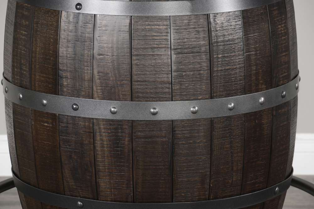 Sunny Designs - Homestead -  Round Pub Table with Wine Barrel Base - 1038TL2 veiw 2