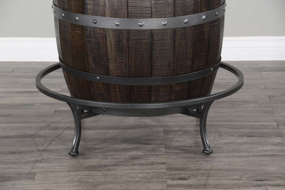 Sunny Designs - Homestead -  Round Pub Table with Wine Barrel Base - 1038TL2 veiw 5