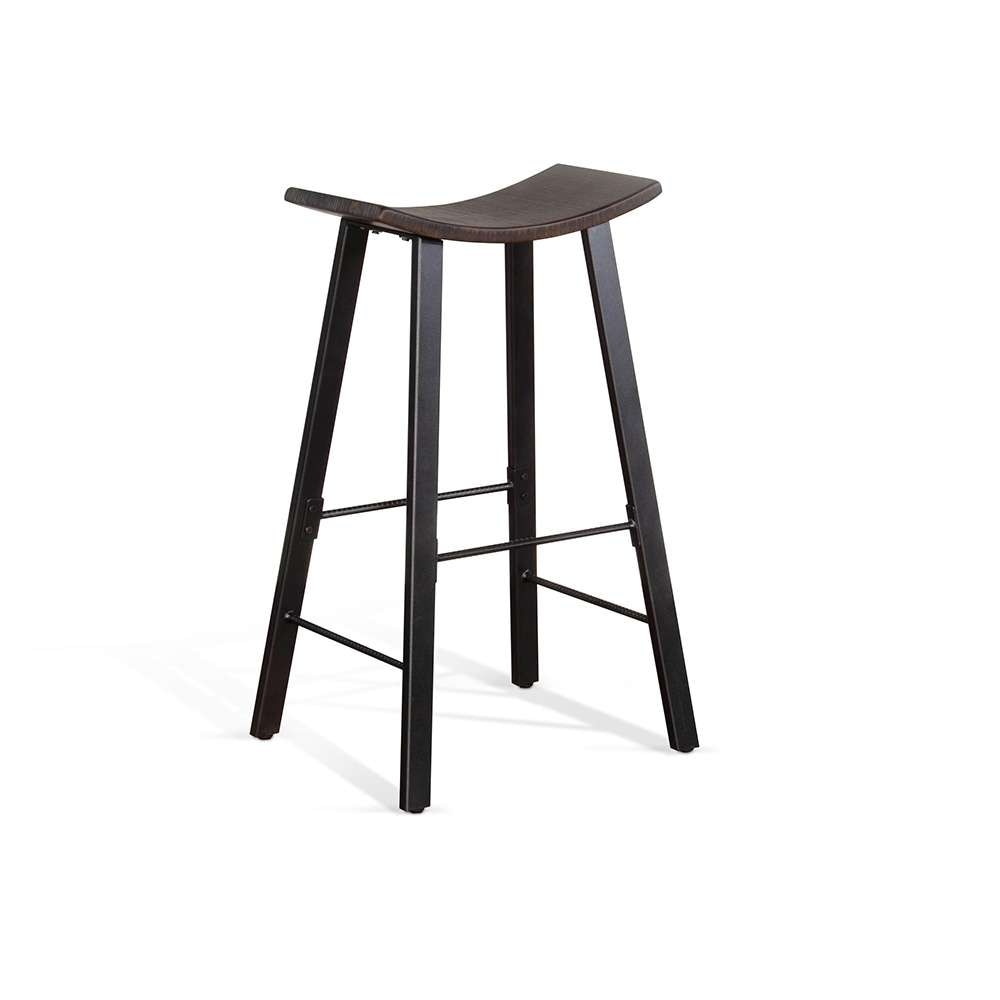 Sunny Designs - Homestead -  Saddle Seat Metal Barstool (Set of 2) - 1659TL-30 veiw 1