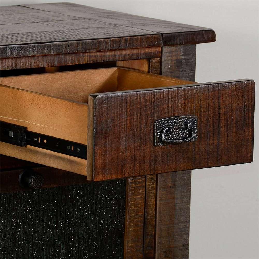 Sunny Designs - Homestead Server in Dark Brown - 1954TL2 veiw 2