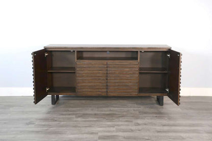 Sunny Designs - Homestead -  Sled 72in Media Console - 3646TL-72 veiw 2