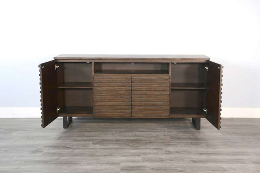 Sunny Designs - Homestead -  Sled 72in Media Console - 3646TL-72 veiw 2