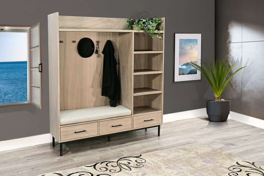Sunny Designs -  Jenny Bench Hall Tree - 2128WE veiw 2