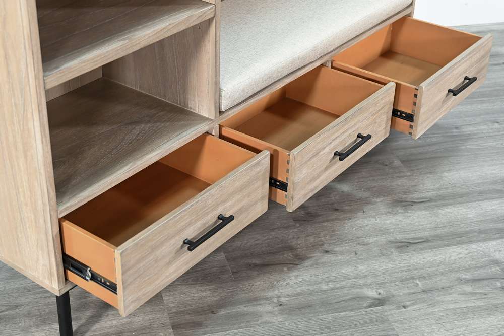 Sunny Designs -  Jenny Bench Hall Tree - 2128WE veiw 3