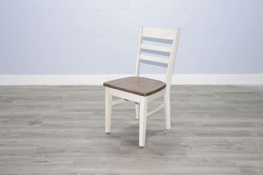 Sunny Designs -  Ladderback Chair, Wood Seat (Set of 2) - 1616MB veiw 2