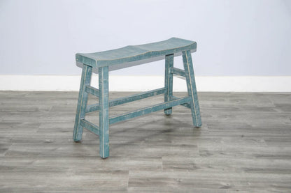 Sunny Designs - Marina -  Counter Carriage House Crossback Barstool, Wood Seat - 1671SG-24 view 2