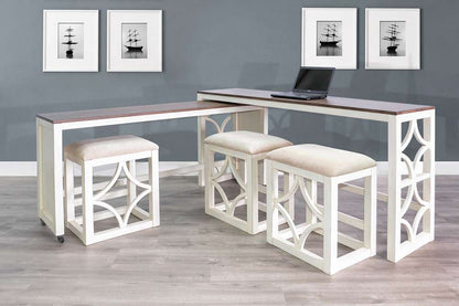 Sunny Designs -  Nesting 5-Piece Console Table with Stools - 2114MB veiw 2