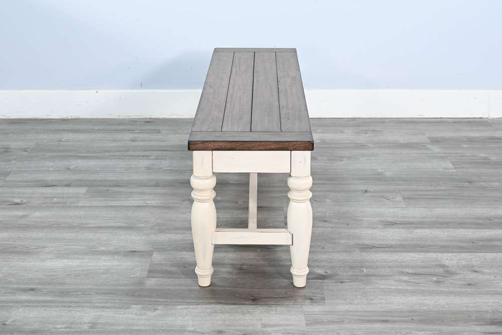 Sunny Designs -  Pasadena Bench with Mindi Veneer Seat - 1642MB veiw 3