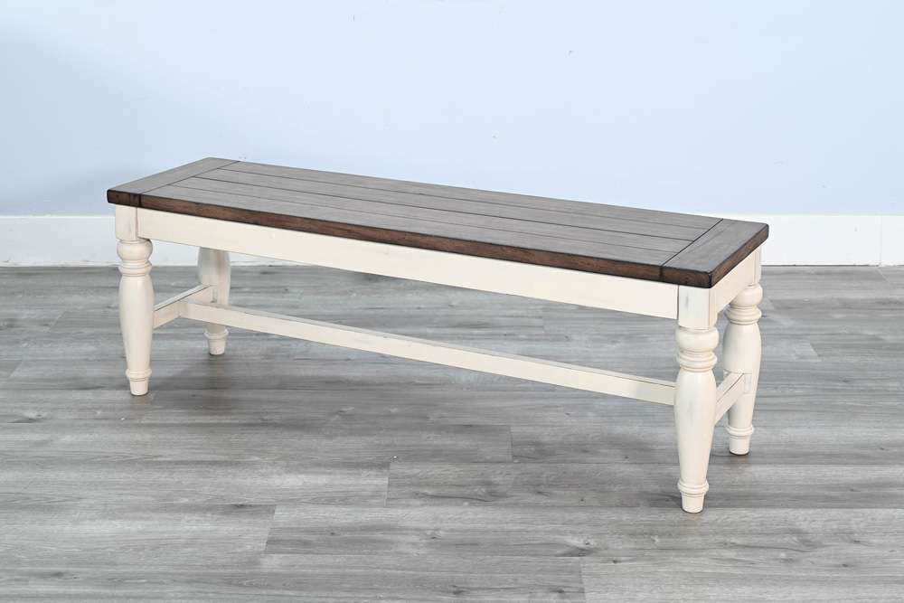 Sunny Designs -  Pasadena Bench with Mindi Veneer Seat - 1642MB veiw 4
