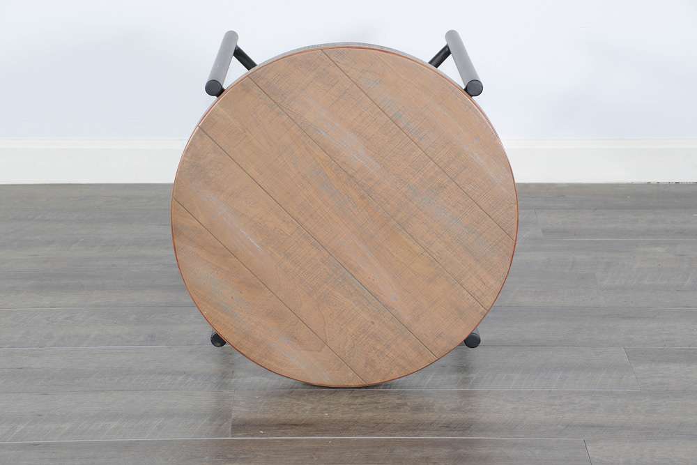 Sunny Designs -  Round  22in Distressed Chair Side Table - 3161WB-CS veiw 5