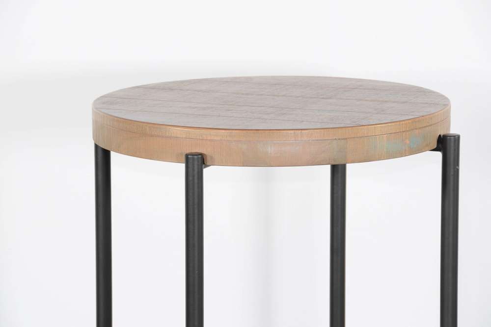 Sunny Designs -  Round  22in Distressed Chair Side Table - 3161WB-CS veiw 6